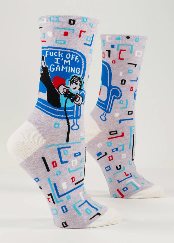 fuck child video Fuck Off I'm Gaming Women's Socks | Funny Video Game Socks - Cute But Crazy  Socks