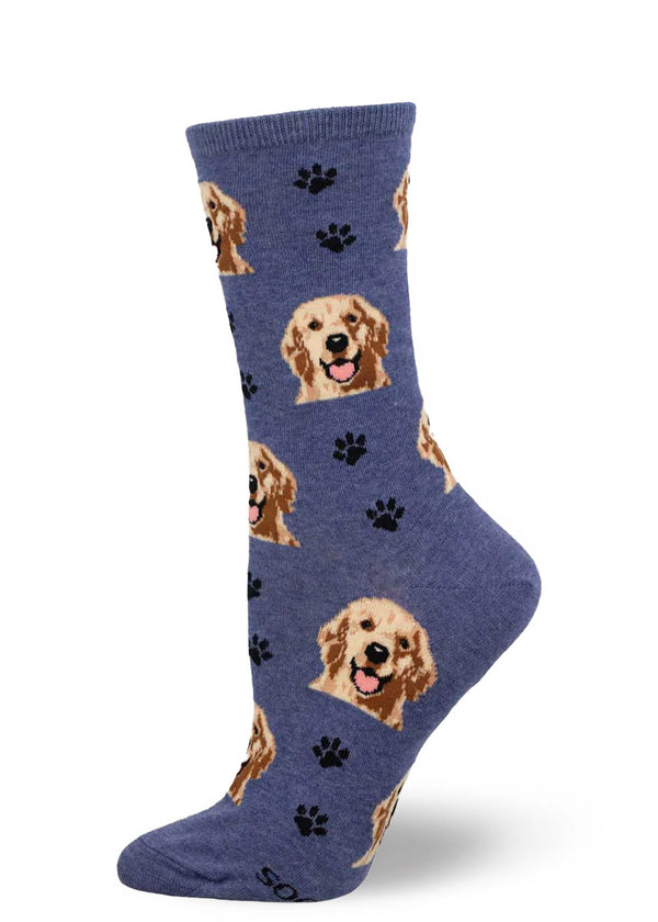 Who's A Good Boy Denim Heather Socks Who's A Good Boy Denim Heather Socks