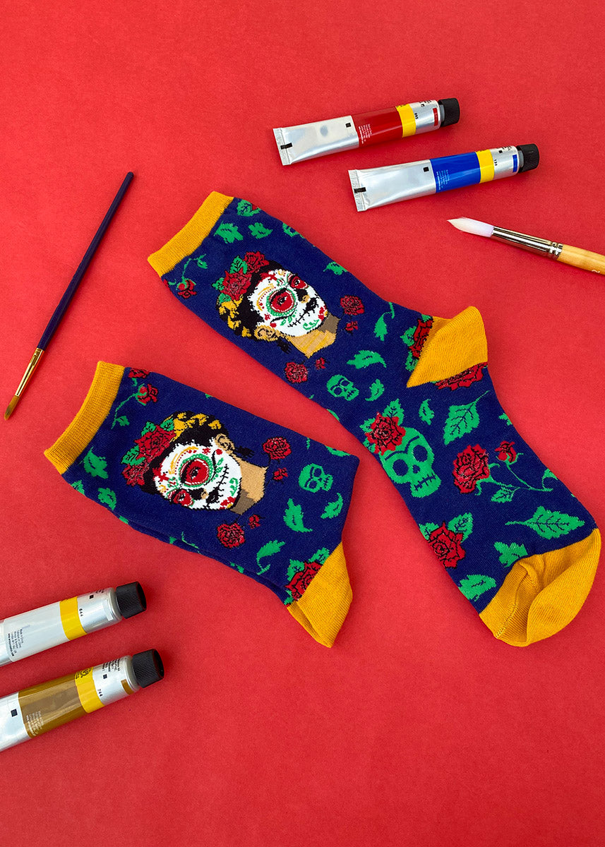 These festive Frida socks are perfect for your Day of the Dead celebrations.