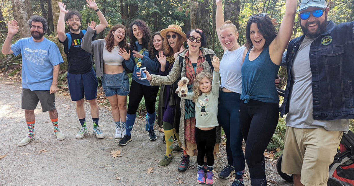 The Cute But Crazy Socks Crew at the 2022 NAMI Whatcom Stigma Stomp in Bellingham, Wash.