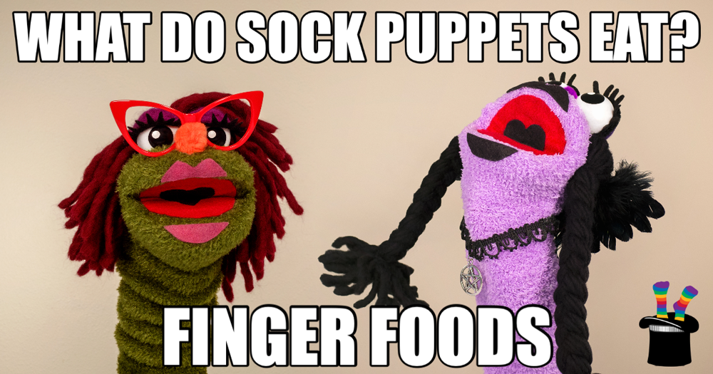 Even More Great Sock Jokes Funny Sock Puppets & Foot Puns Cute But Crazy Socks