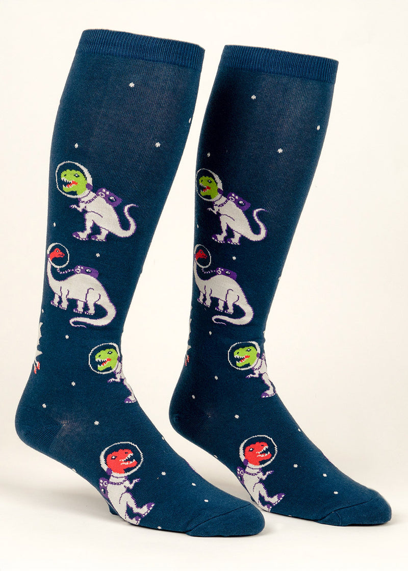 Dinosaurs in Space Knee High Socks main image 0