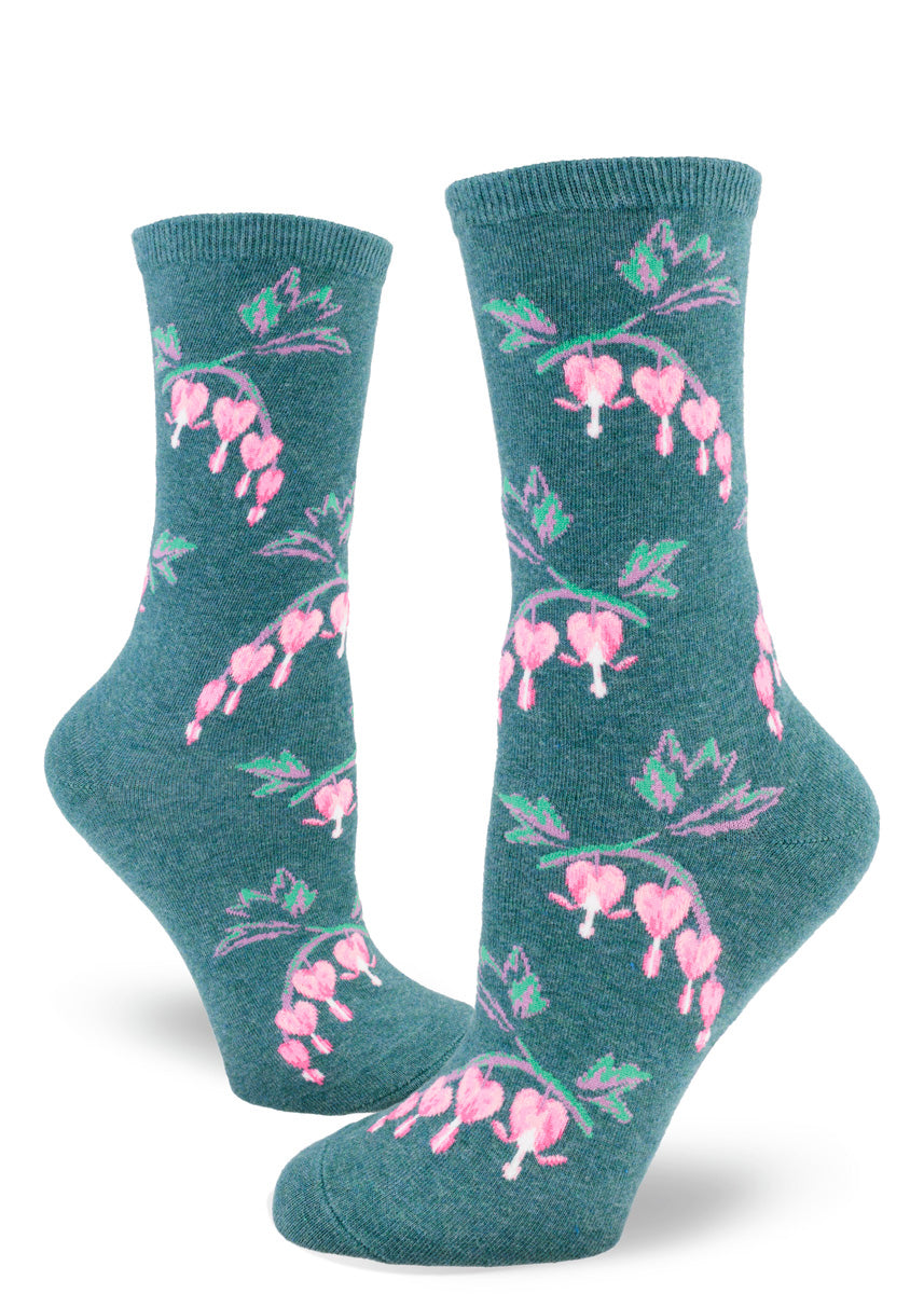 FLORAL SOCKS AZURE