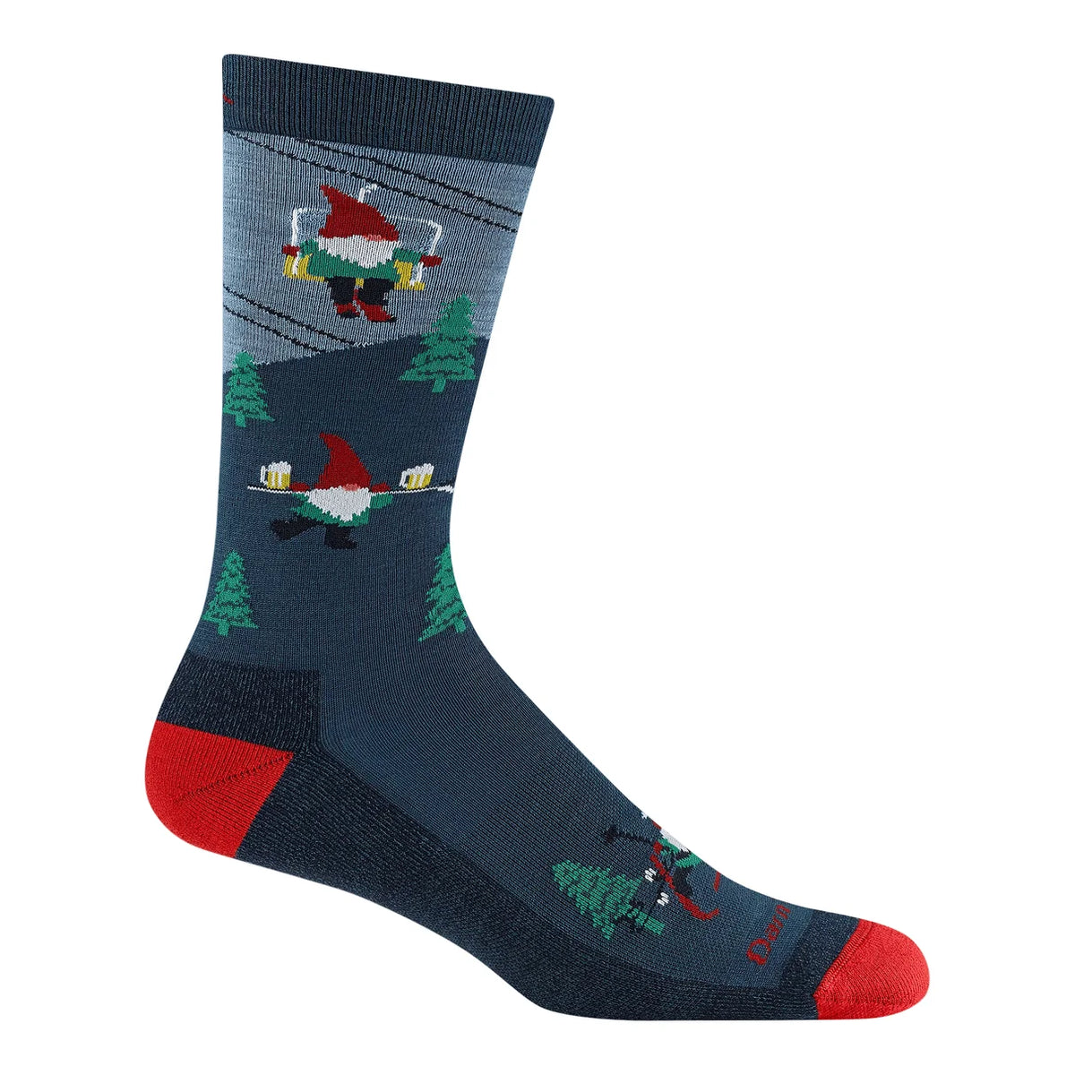 Darn Tough men's arctic skiing gnome wool crew socks