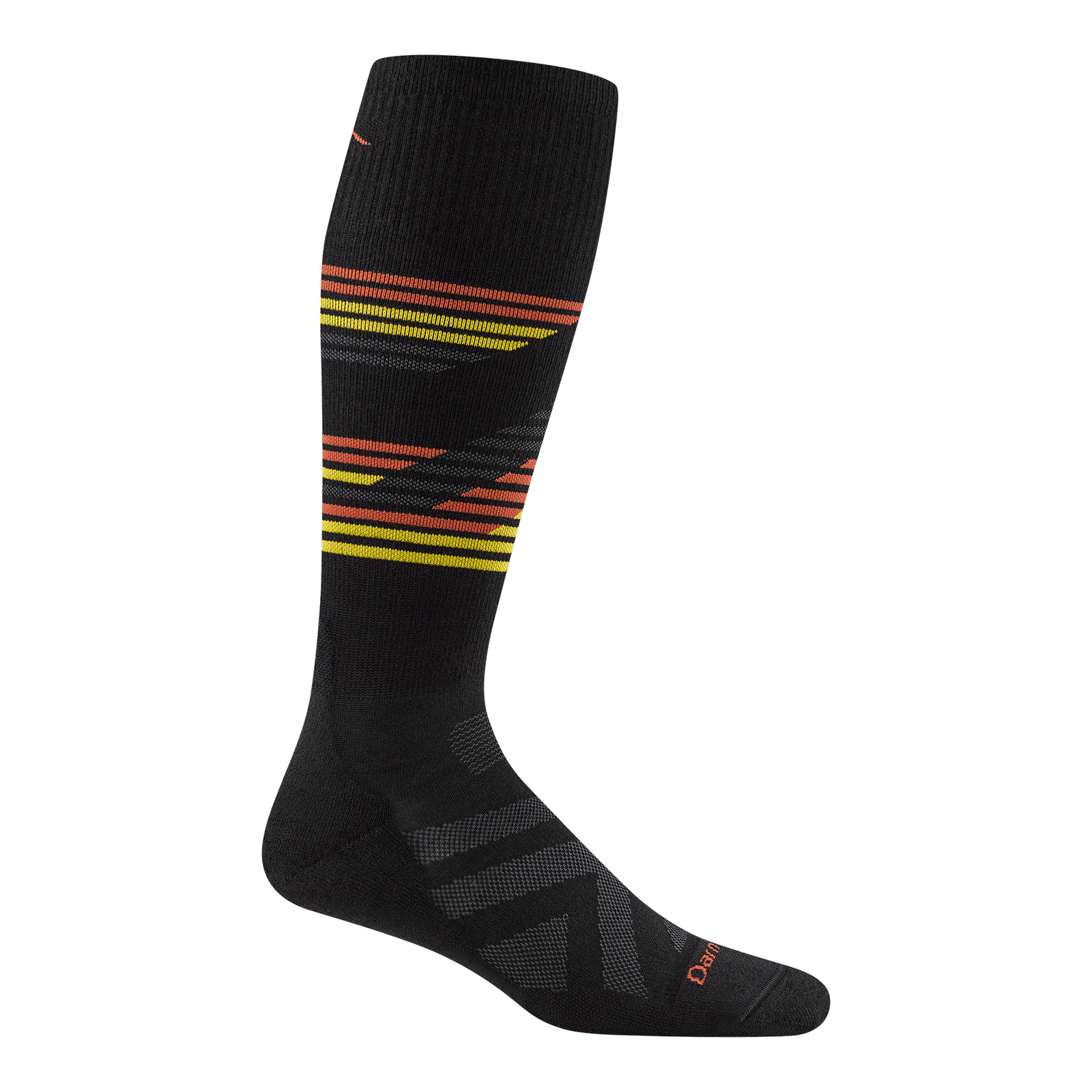 Darn Tough men's black carve wool over-the-calf ski socks
