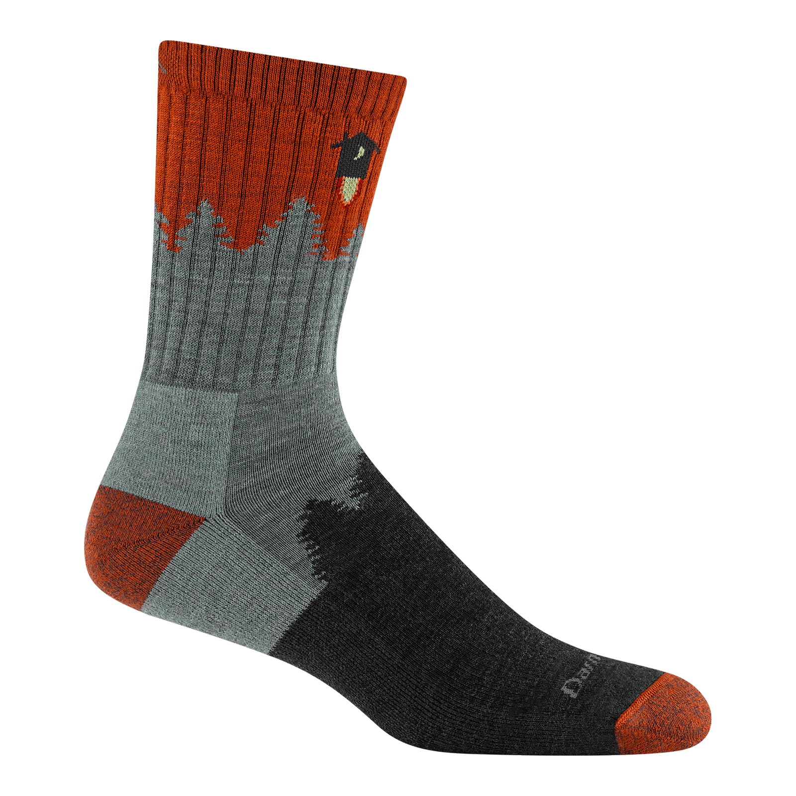 Darn Tough men's seafoam outhouse wool micro crew hiking socks