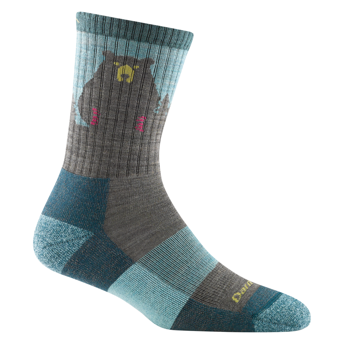Darn Tough women's aqua bear wool micro crew hiking socks