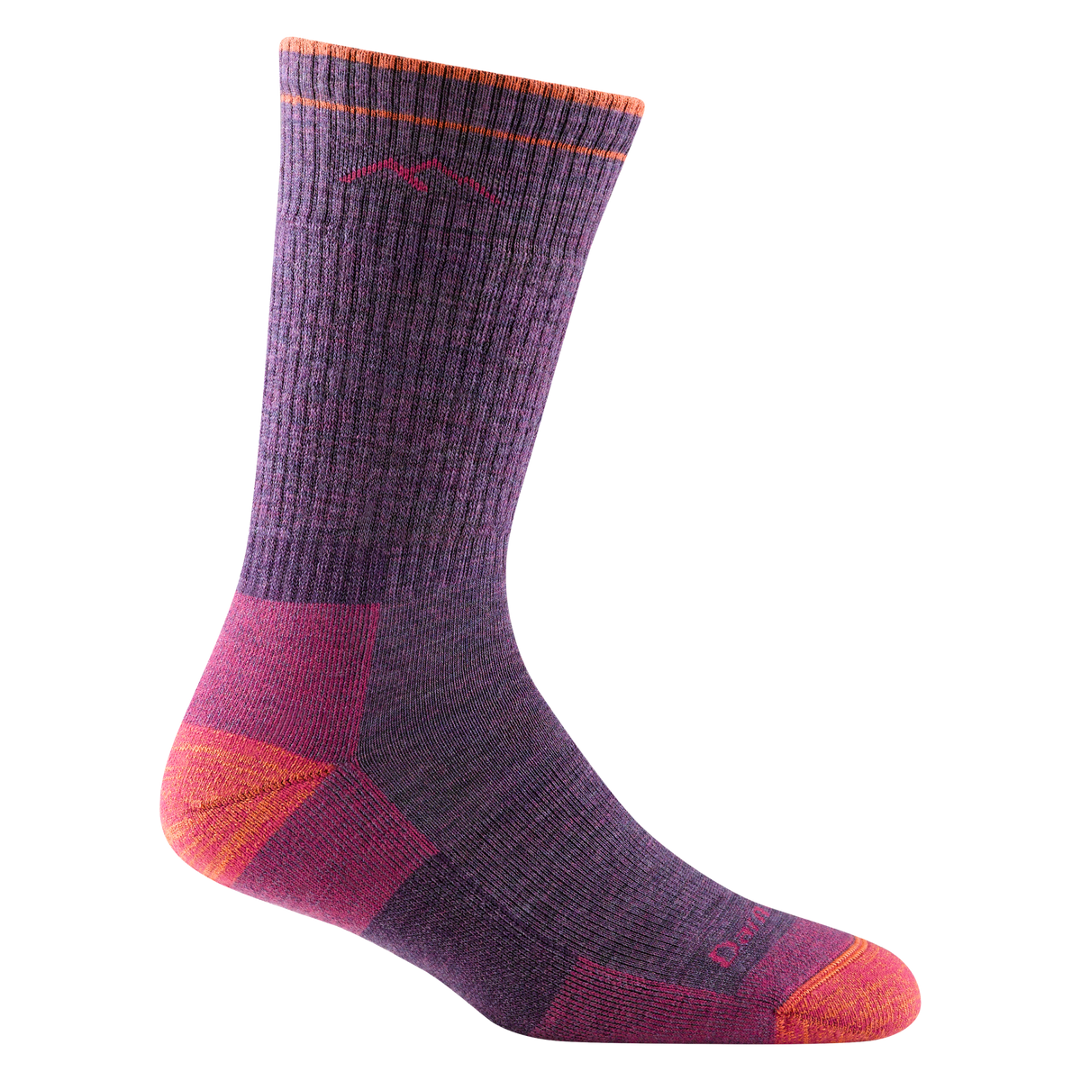Darn Tough women's plum heather wool boot hiking socks