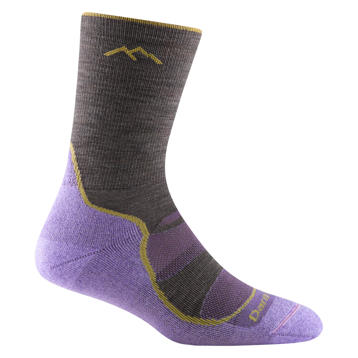 Darn Tough women's taupe wool micro crew hiking socks