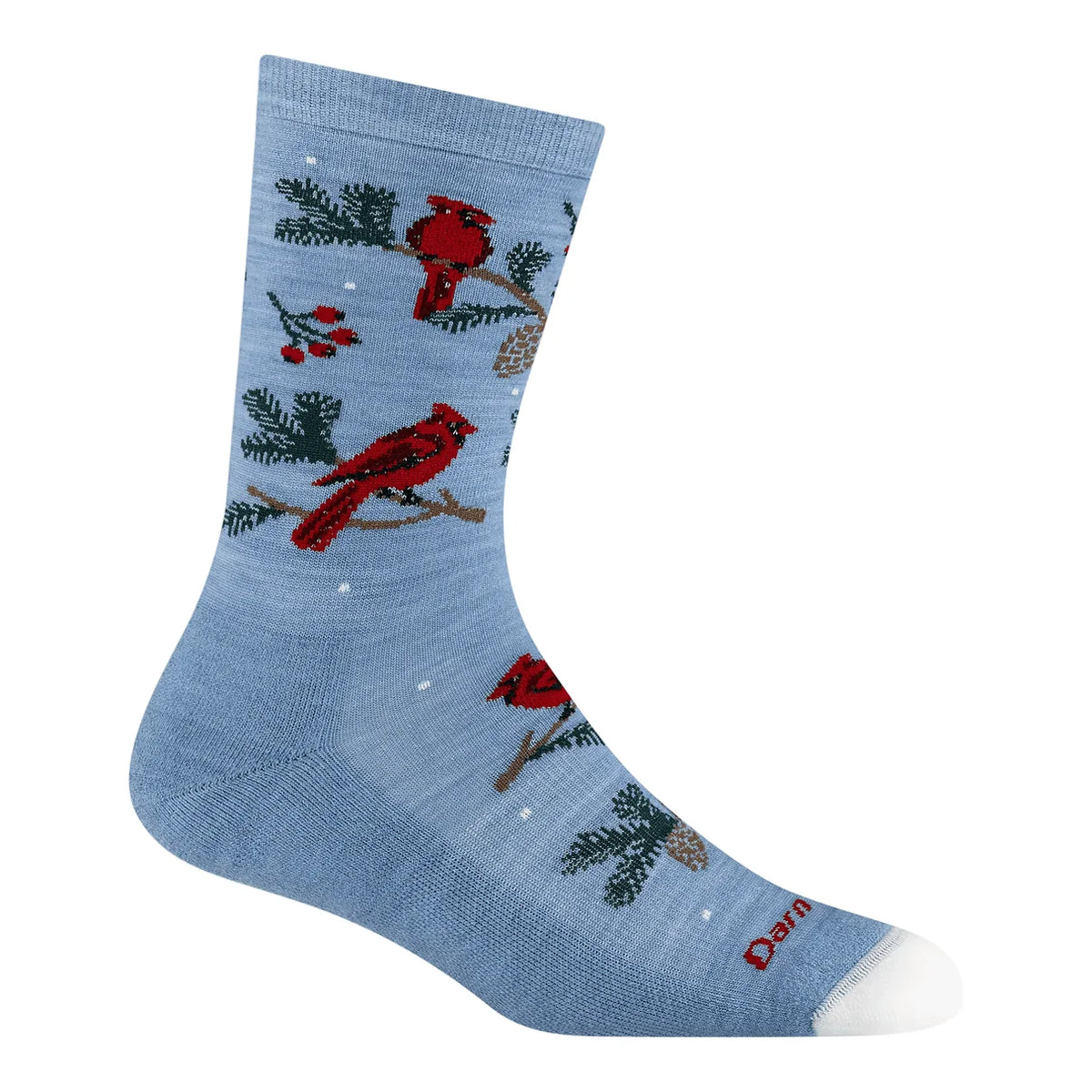 Darn Tough women's vapor cardinal wool crew socks
