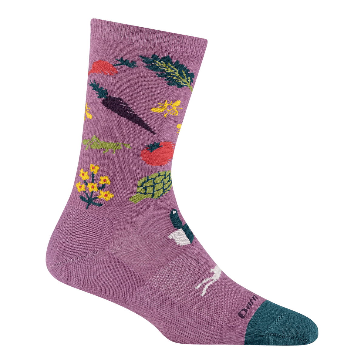 Darn Tough women's violet vegetable wool crew socks