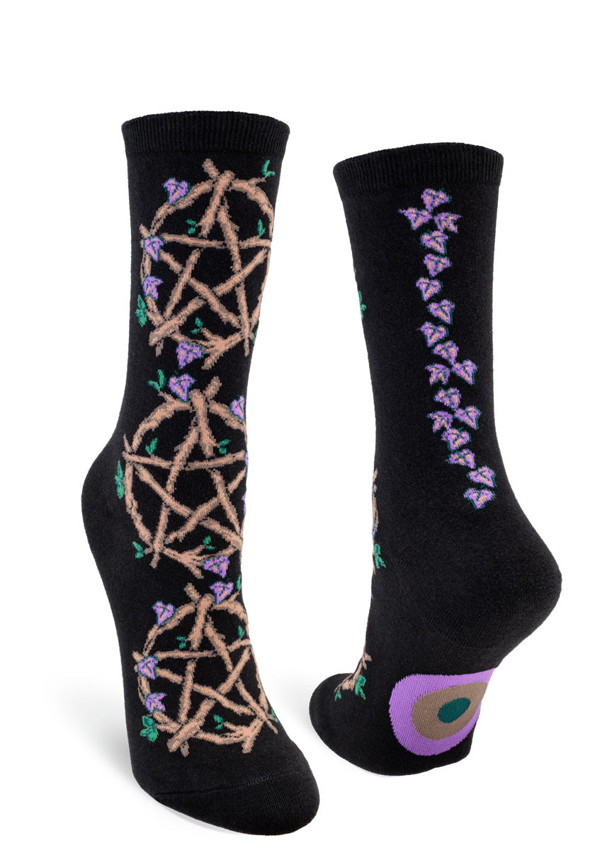 Funny Halloween Novelty Crew Socks - Unisex Crazy Print Socks For Women & Men (One Size Fits Most)