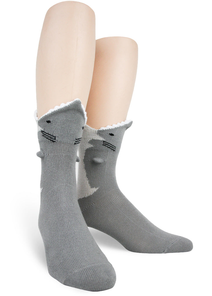 Great White Shark Bite 3D Men's Socks Funny Shark Socks for Men