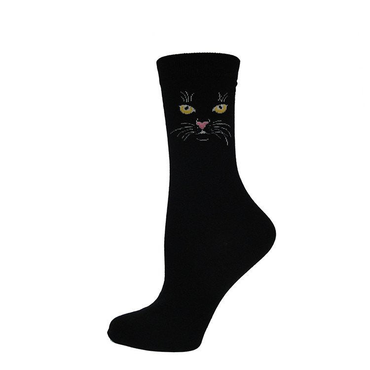 Black cat socks are considered good luck by many sock enthusiasts.