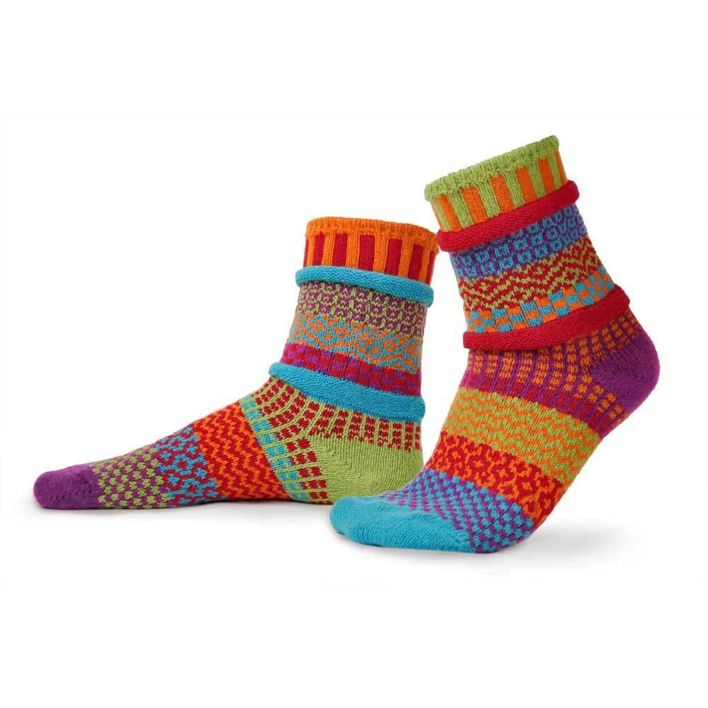 These socks have all of the colors of a beautiful summer garden.