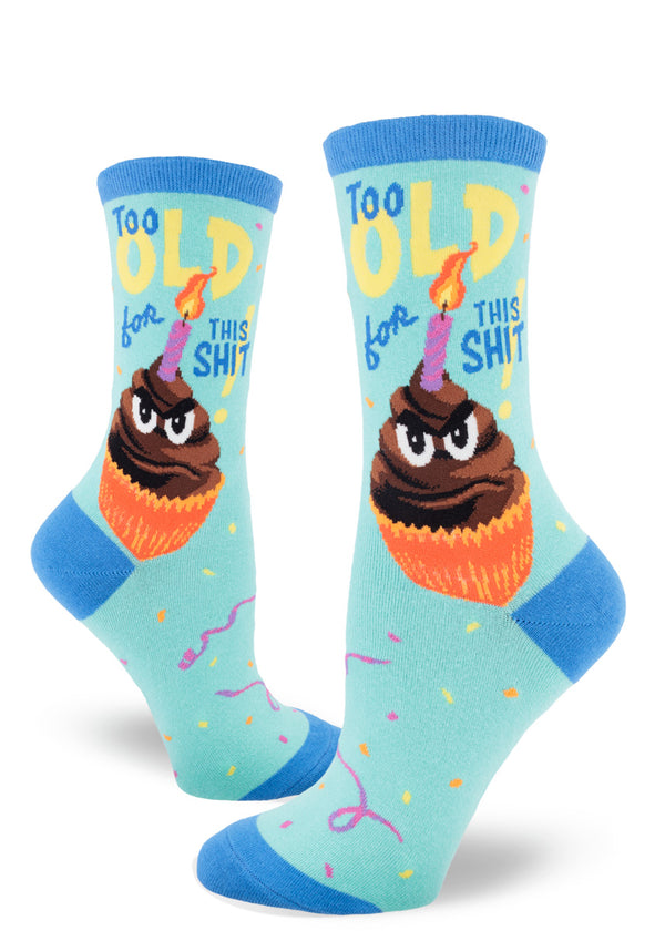 Crappy Birthday Women's Socks Funny Birthday Socks for Her Cute But