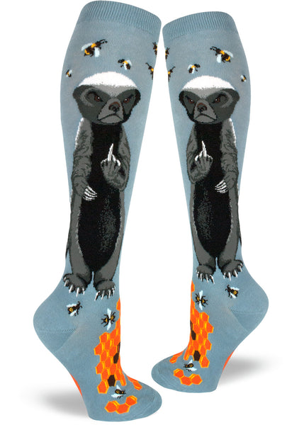 honey-badger-socks-knee-