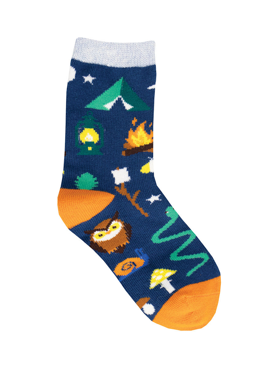 Summer Camping Kids' Socks  Fun Novelty Socks for Children - Cute But  Crazy Socks