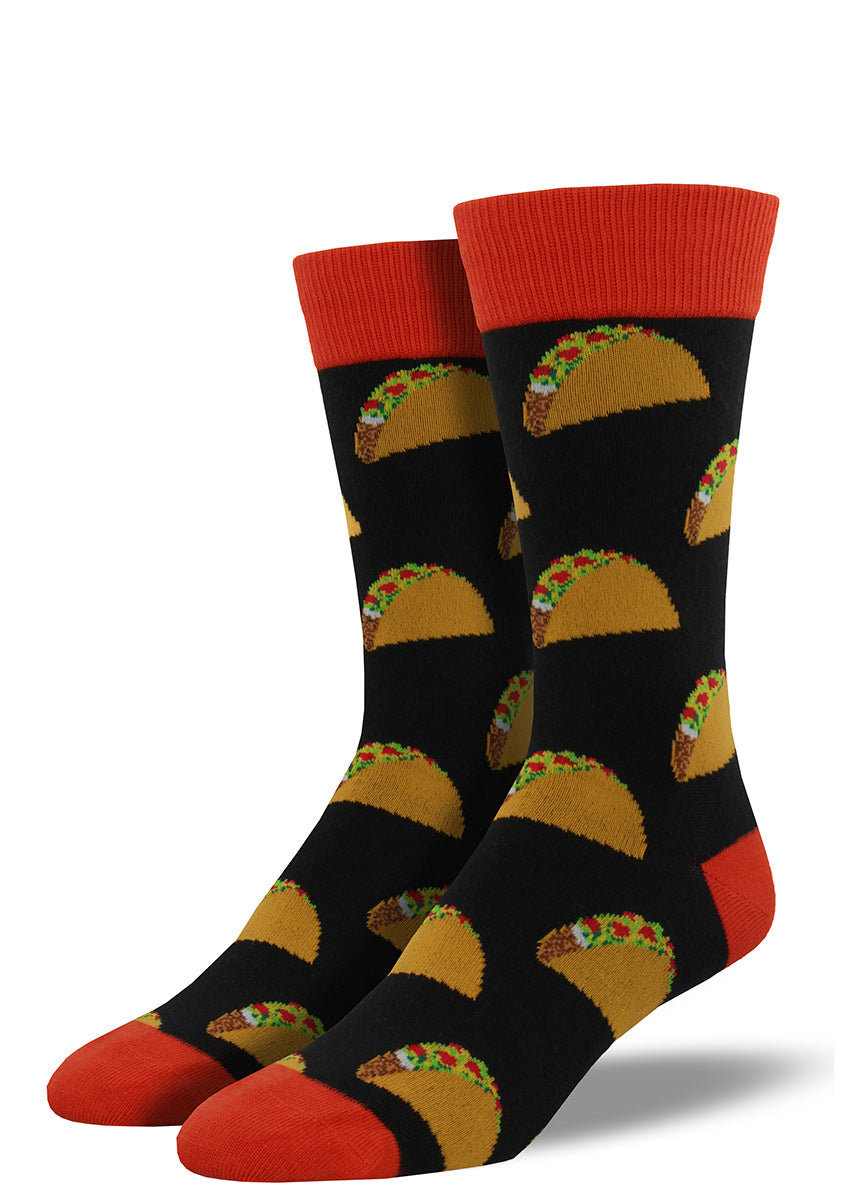 Men's taco socks with crunch tacos full of fillings